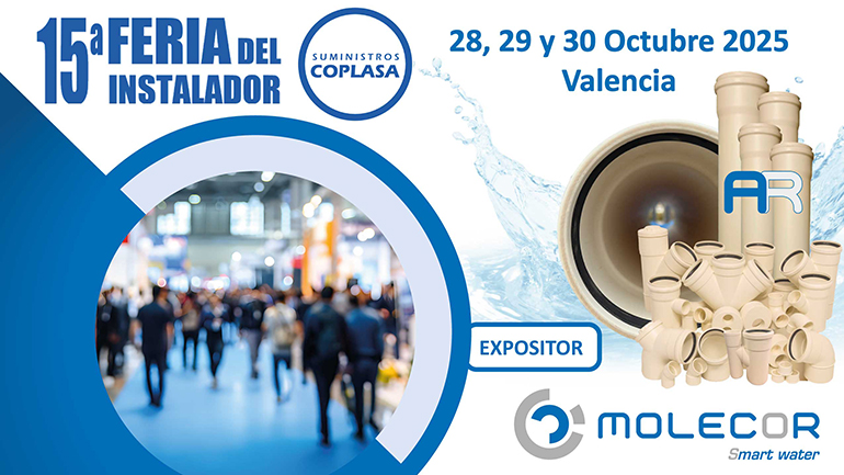 Molecor, expositor en la 15ª Feria del Instalador de Coplasa
