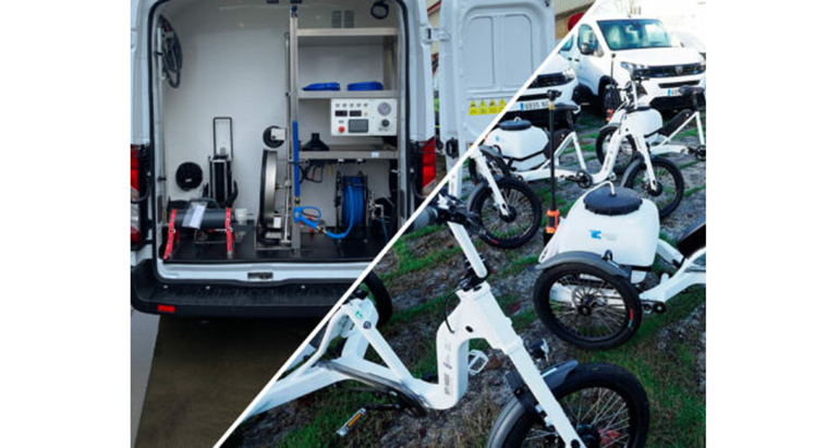 Pontevedra refuerza la limpieza urbana con hidrolimpiadores y triciclos eléctricos más eficientes