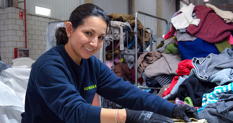 Humana y CGM destinarán la inversión del PERTE de  Economía Circular a optimizar los procesos de preparación  para la reutilización y reciclaje del residuo textil