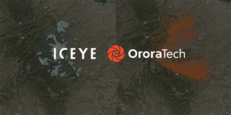 ICEYE y OroraTech integran tecnología satelital para mejorar la detección y el seguimiento de incendios forestales