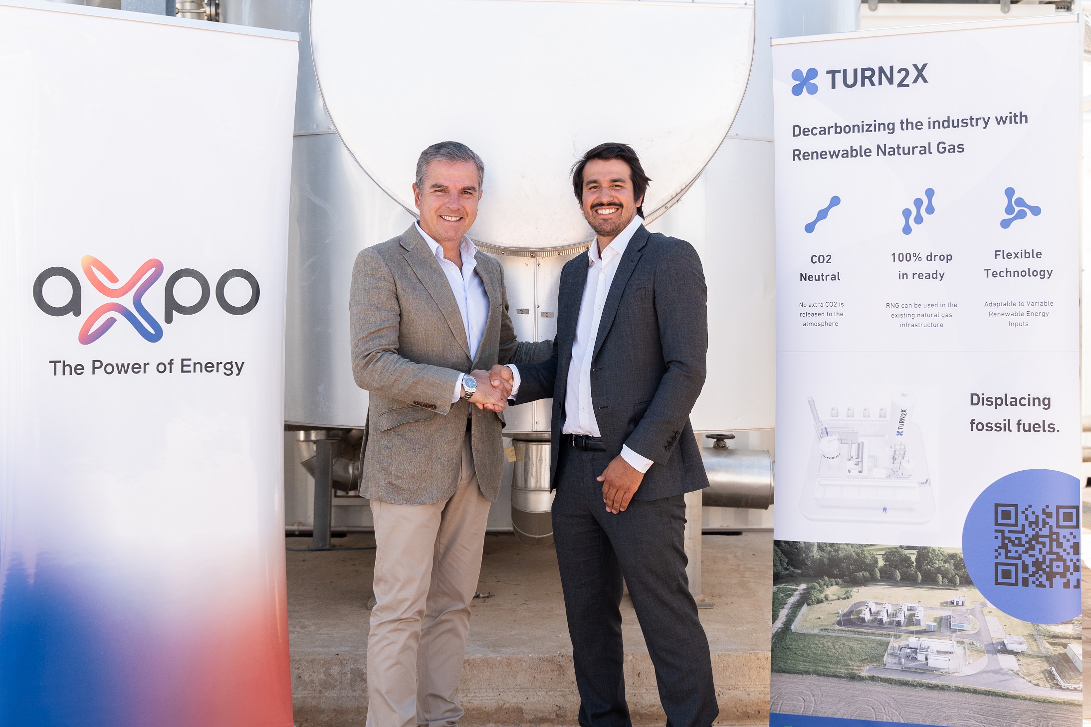 Ignacio Soneira (CEO Axpo) y Philip Kessler (CEO Turn2X)