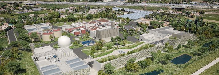 Veolia colabora con la ciudad de Montpellier a afrontar los retos del cambio climático diseñando la primera planta de tratamiento de aguas residuales que producirá el doble de energía de la que consume