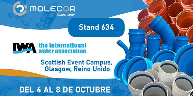 Molecor participará en el IWA World Water Congress & Exhibition 2026 en Glasgow