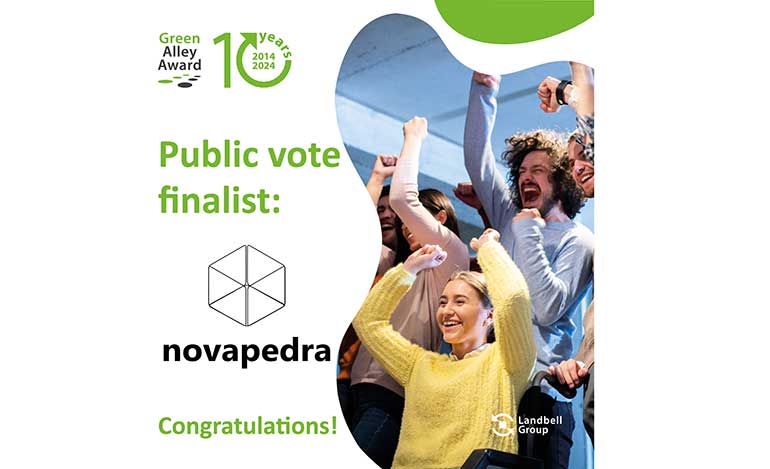 La española Novapedra se convierte en el primer finalista de la 10ª edición del premio europeo ‘Green Alley’