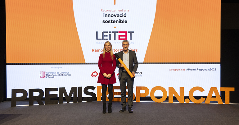 Leitat recibe el Premio Respon.cat por su modelo de innovación sostenible al servicio del tejido productivo