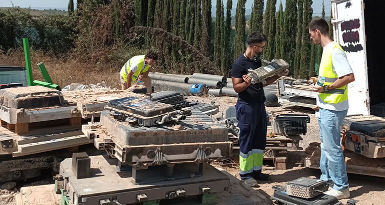 Un proyecto valenciano impulsa el reciclaje de baterías de litio y la recuperación de materias primas críticas