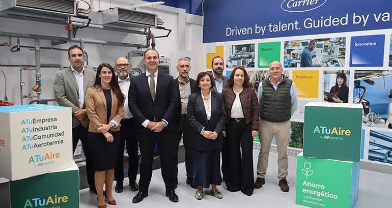 Carrier y ATuAire by Iberdrola impulsan la electrificación del calor con bombas de calor en edificios e industria