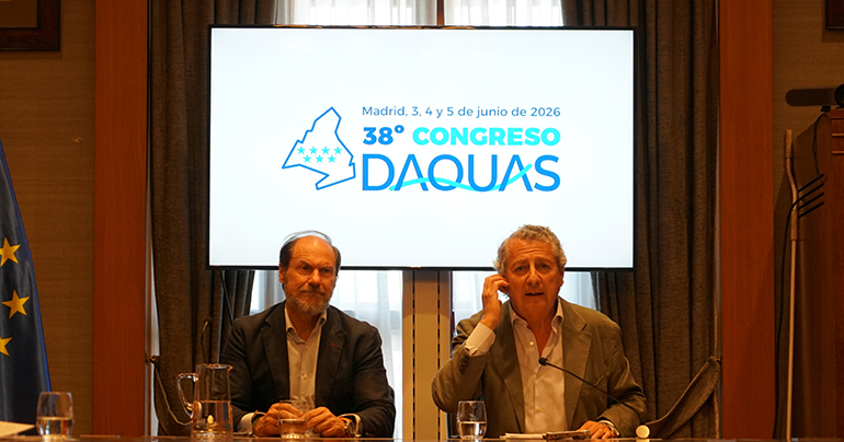 Madrid acogerá el 38º Congreso DAQUAS, el gran foro nacional sobre el futuro del agua urbana