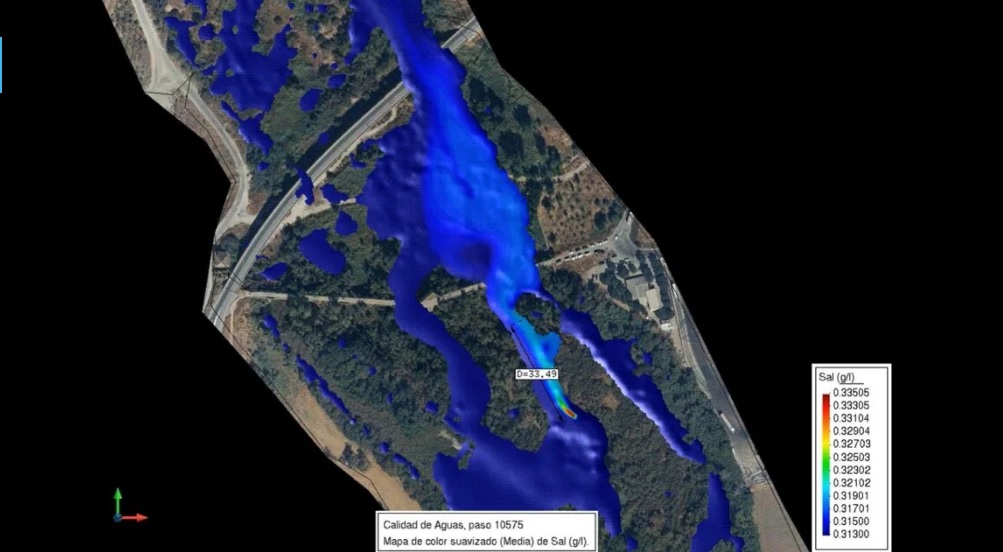 Sitra ha desarrollado un estudio con el objetivo de valorar el impacto de la conductividad del vertido de una EDAR industrial en el cauce receptor