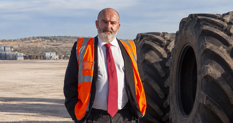 Los neumáticos agrícolas de más de 1.400 mm incluyen su gestión al final de su vida útil