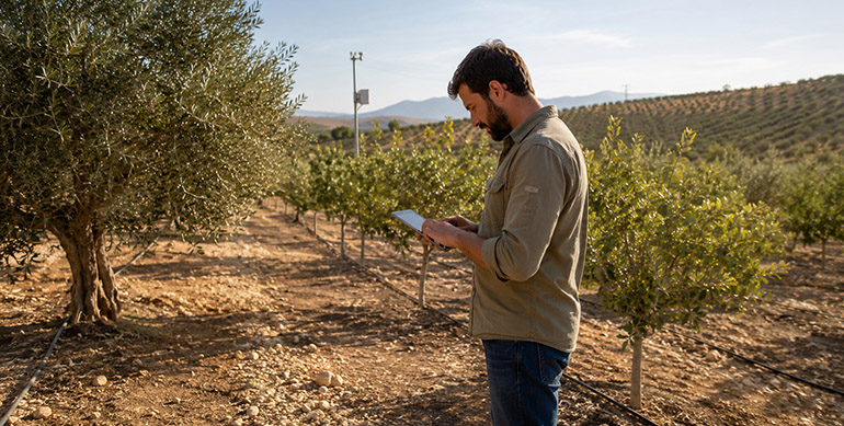 GO Arko desarrollará una plataforma abierta con inteligencia artificial para optimizar el riego en olivar, almendro y pistacho