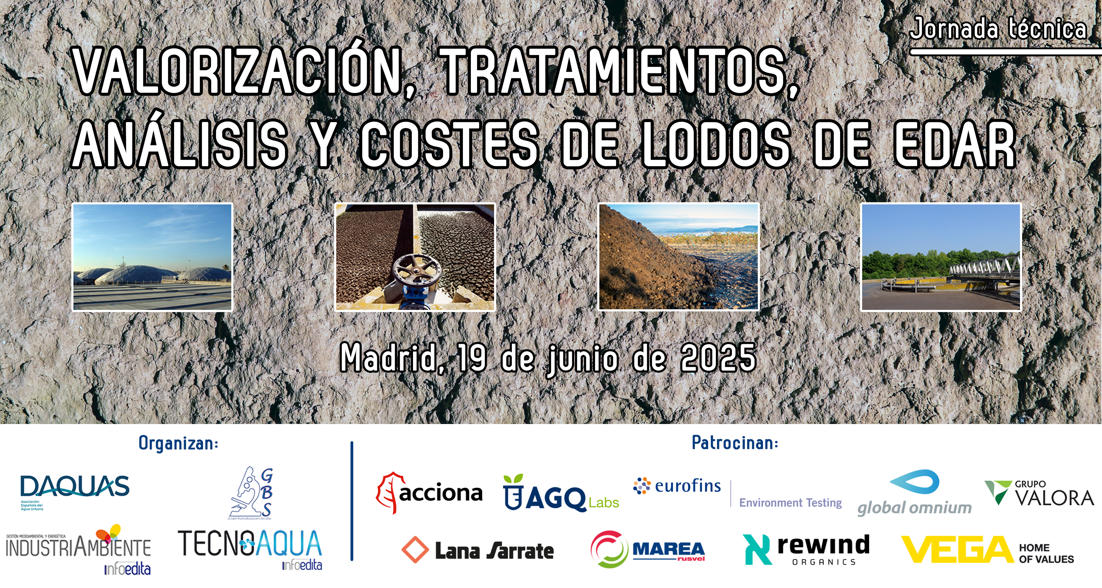 Nueva jornada sobre valorización y tratamientos de lodos de EDAR