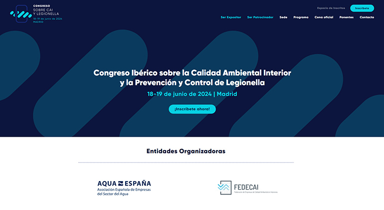 Fedecai y Aqua España presentan el I Congreso Ibérico sobre CAI y Legionella