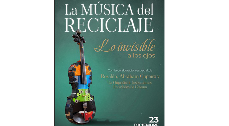 “La Música del Reciclaje” llena el auditorio en su concierto solidario de Navidad junto a Rozalén y Abraham Cupeiro