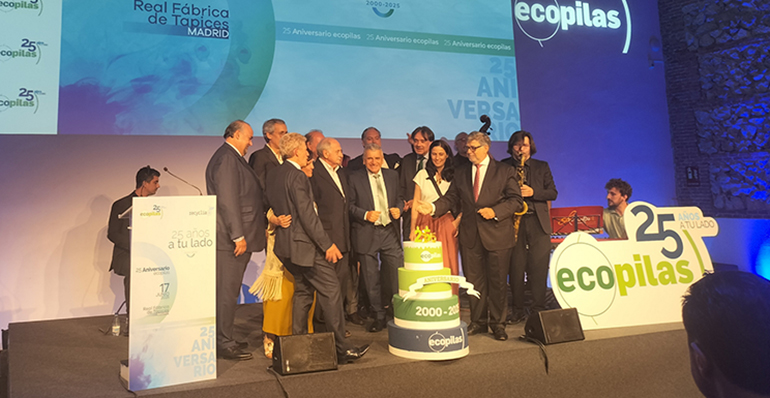 Ecopilas supera las 81.700 toneladas de pilas y baterías gestionadas y los 51.000 puntos de recogida en su 25º aniversario