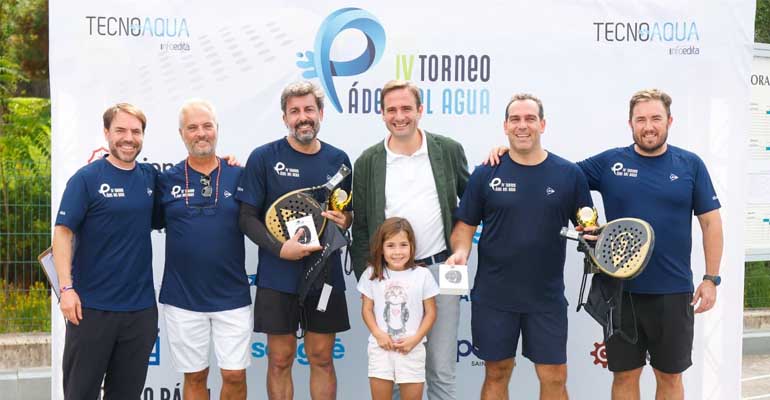 Jaime Molinero y Fernando Pesquera, del Canal de Isabel II, campeones de la 4ª edición del torneo de pádel del agua 2026