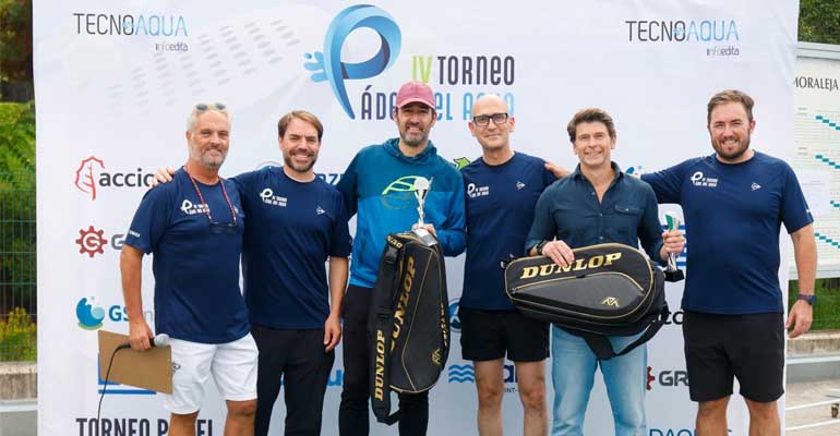 Jaime Molinero y Fernando Pesquera, del Canal de Isabel II, campeones de la 4ª edición del torneo de pádel del agua 2026
