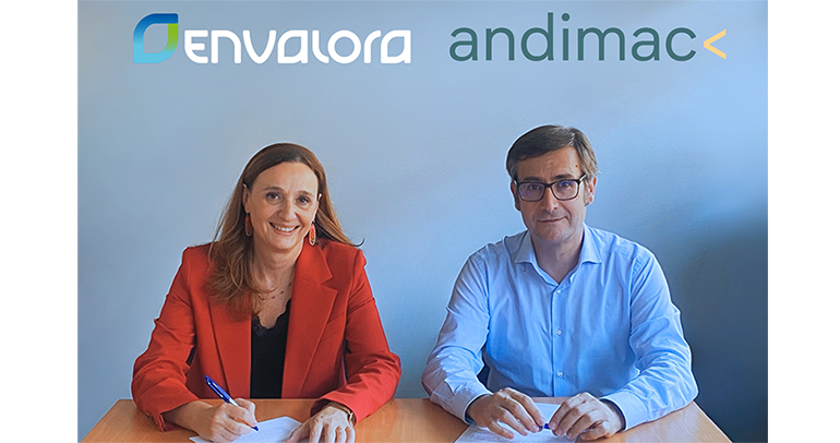 Andimac y Envalora firman un acuerdo para fomentar la economía circular en la gestión de envases