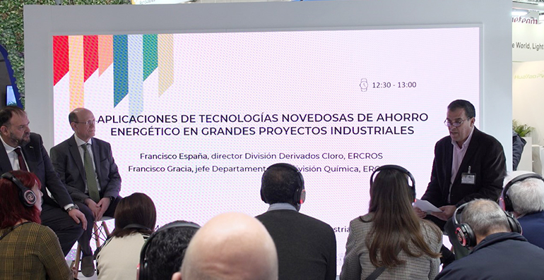 Ercros presentó en Genera sus planes de eficiencia energética para sus plantas industriales