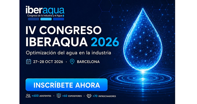 El IV Congreso Iberaqua reunirá en Barcelona a expertos y empresas para abordar el futuro del agua industrial