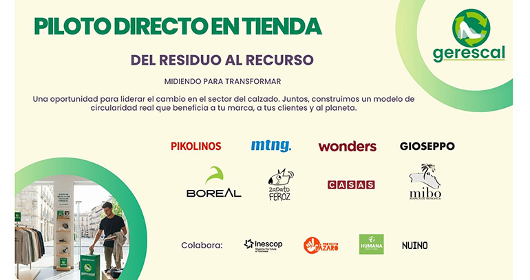 GERESCAL impulsa la recogida de calzado usado en tiendas junto a marcas líderes