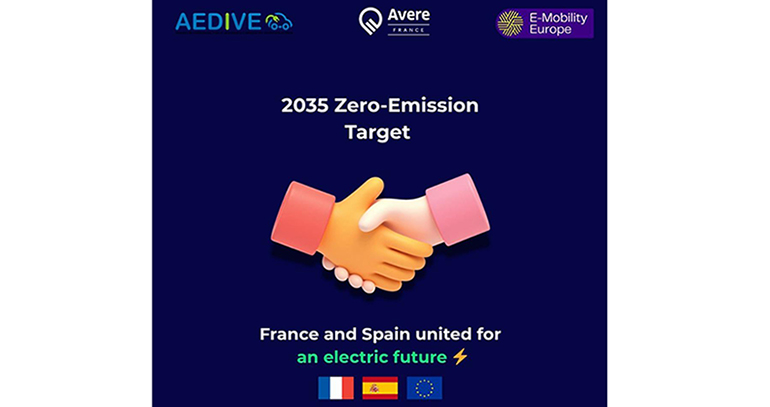 AEDIVE, Avere-France y E-Mobility Europe apoyan la posición común de Francia y España sobre la revisión del reglamento de emisiones de CO2