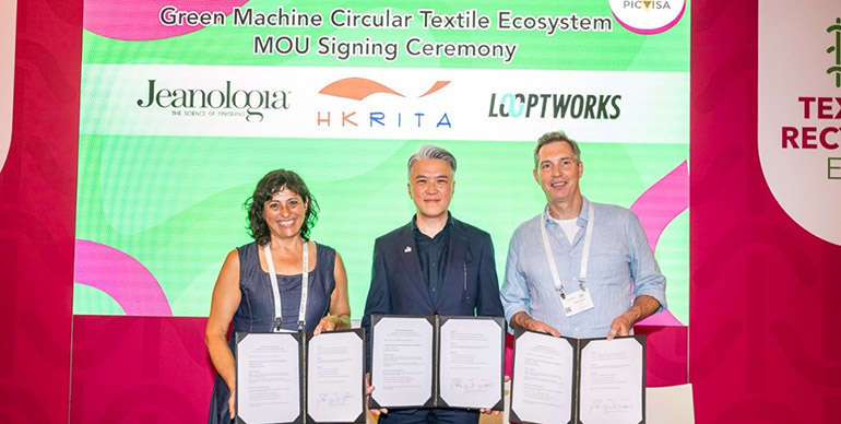 HKRITA, Jeanologia y Looptworks impulsan el reciclaje textil industrial con Green Machine