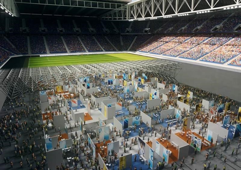 Sener presenta ‘Hypogea’, un innovador sistema de césped retráctil automatizado para multiplicar los usos de los estadios deportivos