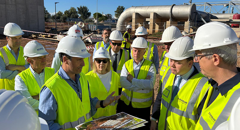 Las obras de la nueva depuradora Palma II que ejecuta ACUAES