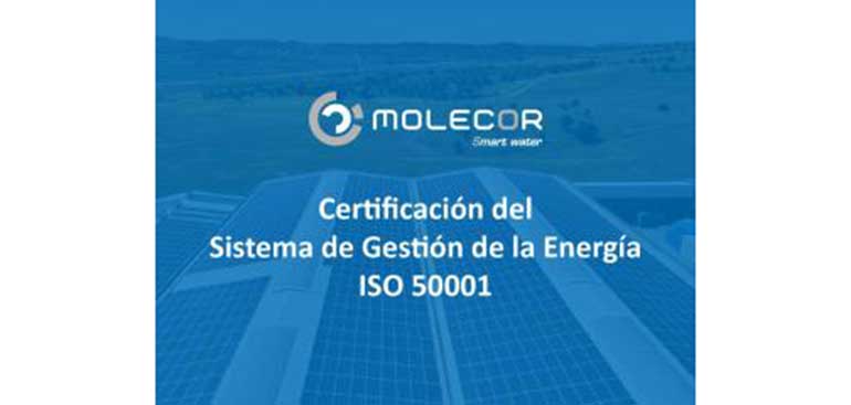 Molecor certifica su sistema de gestión energética con la norma ISO 50001