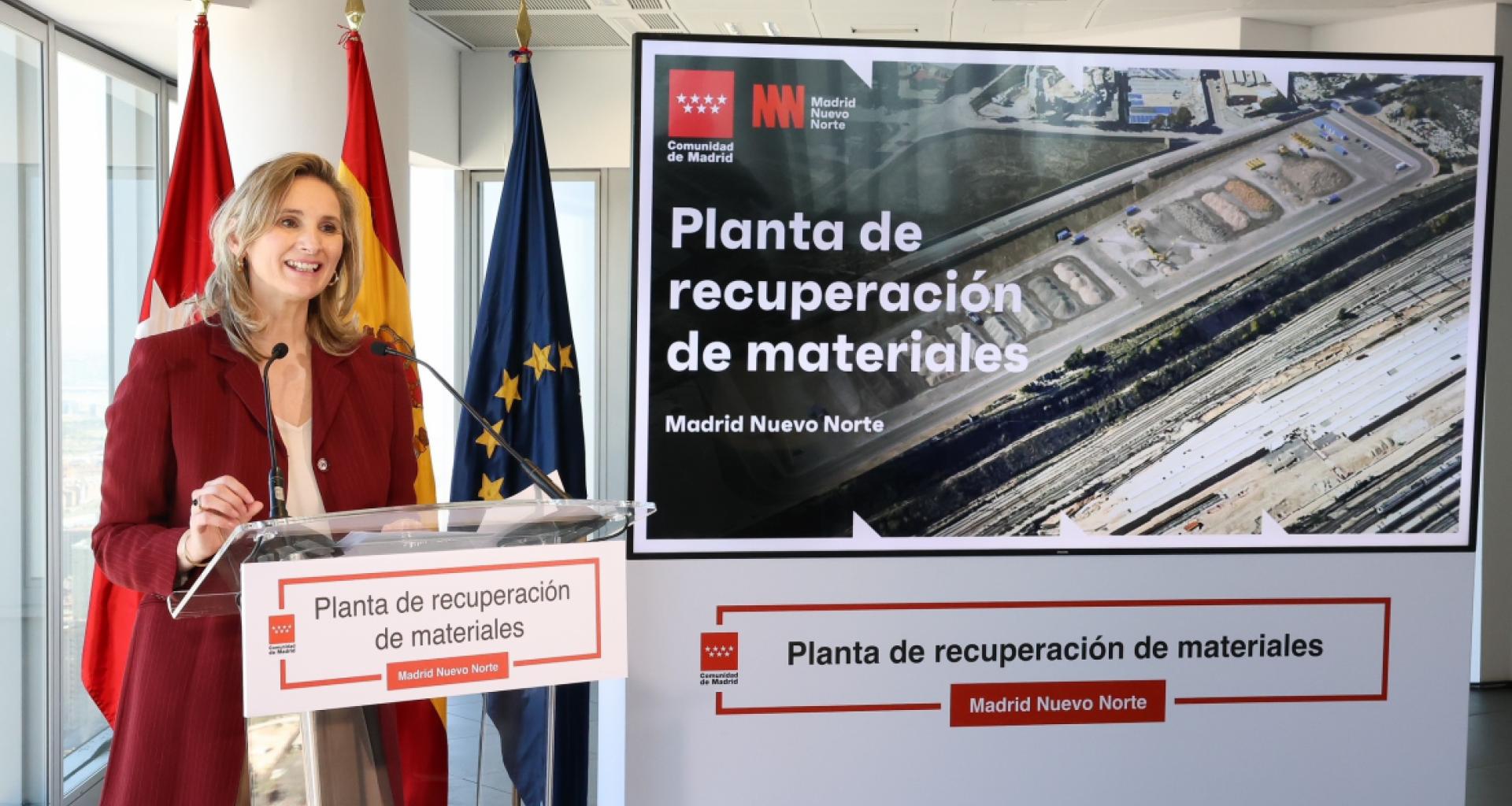 La Comunidad de Madrid reutilizará 800.000 toneladas de residuos de Madrid Nuevo Norte con la nueva planta de tratamiento de materiales
