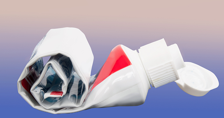 La última gota de pasta de dientes