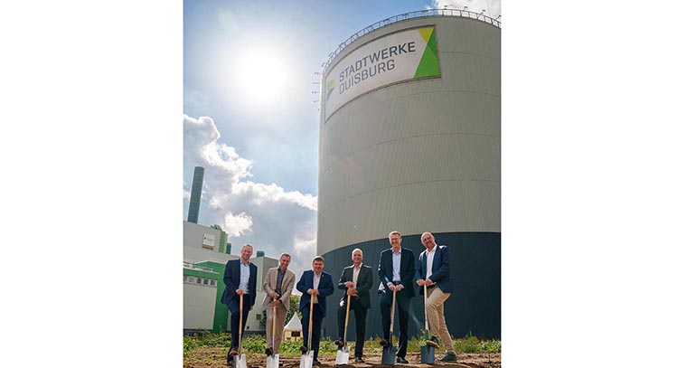 ETW construye en Duisburgo una planta de cogeneración de 67,5 MWe preparada para hidrógeno