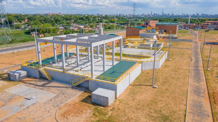 Inaugurada la Planta de Tratamiento de Aguas Residuales (PTAR) Bella Vista, ubicada en Asunción (Paraguay), construida por Acciona 