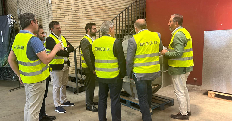 El secretario de Estado de Energía visita los proyectos de descarbonización industrial de Rebi en Soria