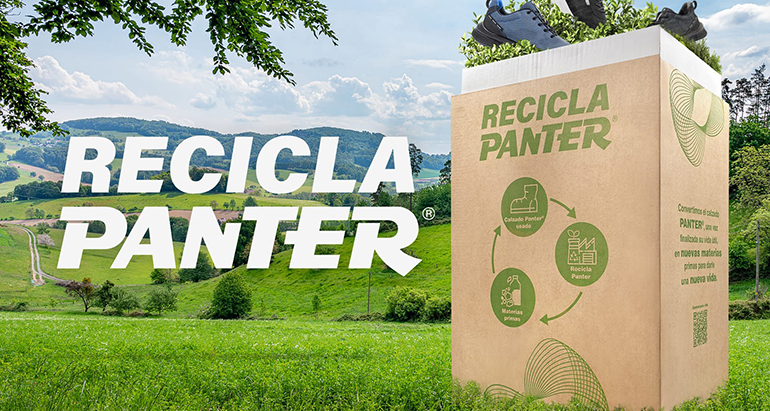 PANTER impulsa la economía circular con un programa para reciclar y valorizar calzado de seguridad usado