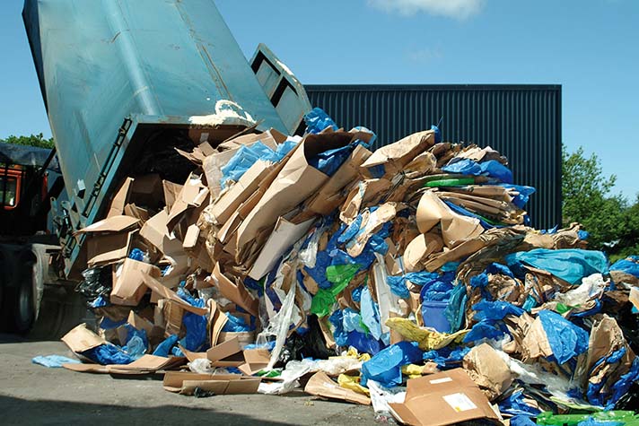 Recogida de cartón comercial por los ayuntamientos