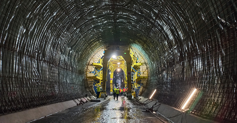 El Consorcio de Aguas Bilbao Bizkaia culmina la excavación del túnel del mayor tanque de tormentas de Euskadi