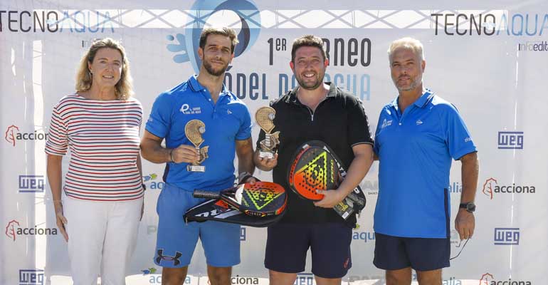 Subcampeones absolutos del Primer Torneo de Pádel del Agua de Tecnoaqua