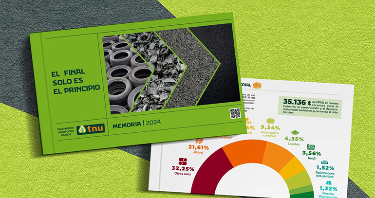 TNU impulsa la economía circular gestionando más de 92.000 toneladas de neumáticos al año