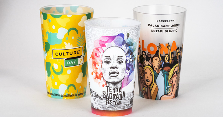 ENCORE! evita más de 2.000 toneladas de residuos al año con su modelo circular de vasos reutilizables para eventos y hostelería en Europa