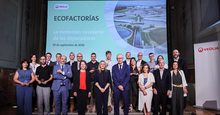 Veolia reconoce a ocho depuradoras como ecofactorías por su contribución a la transformación ecológica