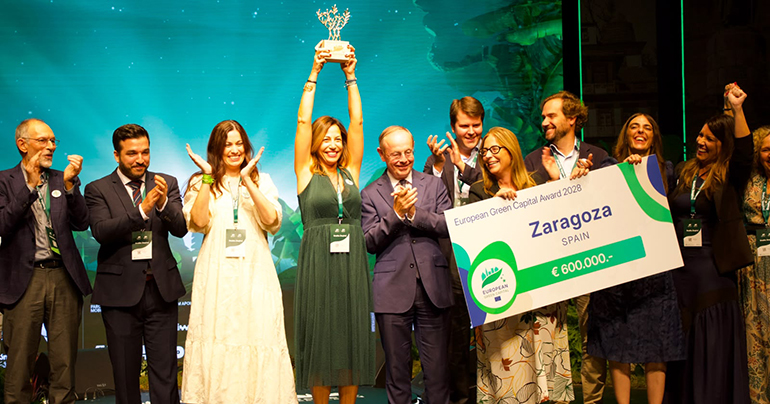 Zaragoza, elegida Capital Verde Europea 2028 por sus avances en sostenibilidad